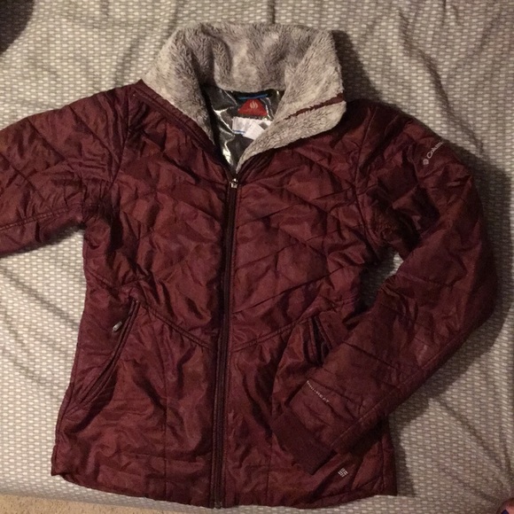 maroon columbia jacket